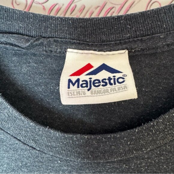 Majestic Super Bowl Arizona Gray Short Sleeve Tee with Retro Graphic 2015 Feb 1 - Picture 4 of 4